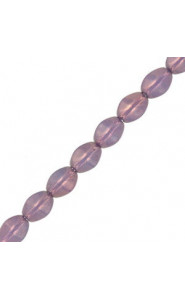 Czech Pinch beads 5x3mm Chalk white lila vega luster 03000/15726
